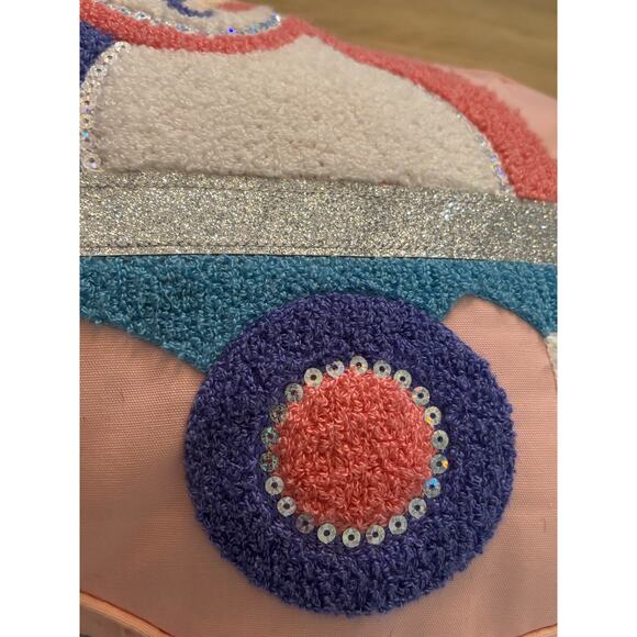 C & C California roller skate embellished throw pillow euc - Picture 5 of 8